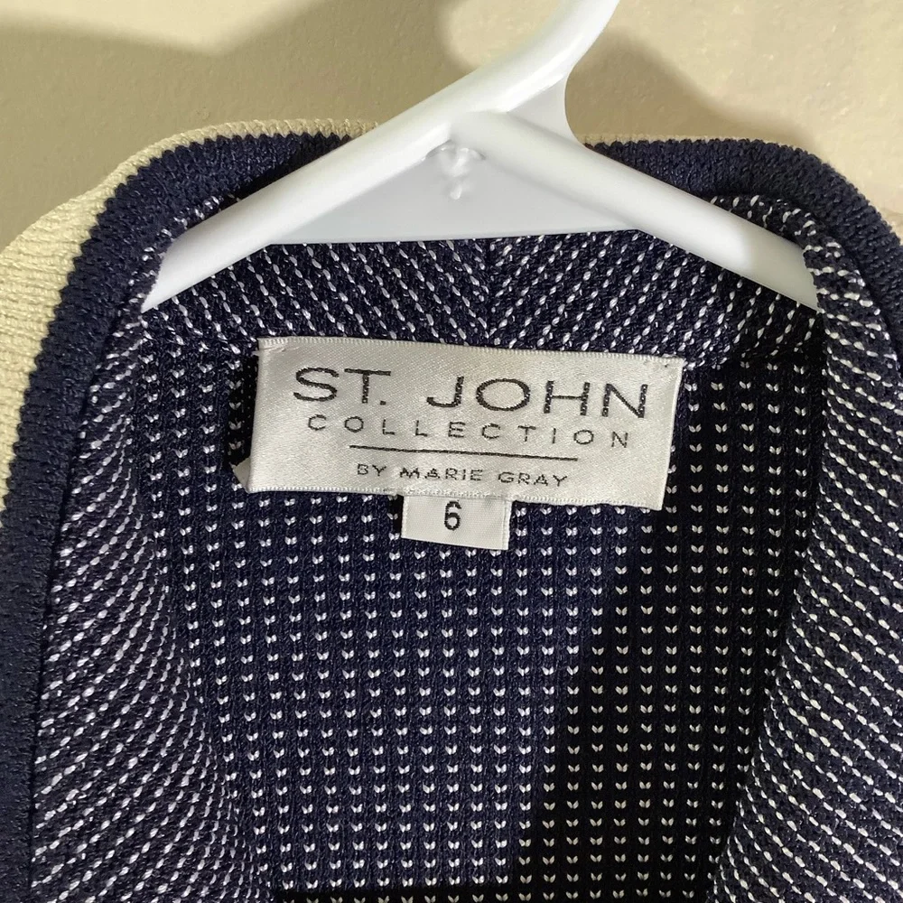 St. John By Marie Gray Santana Knit Blazer Skirt Set
